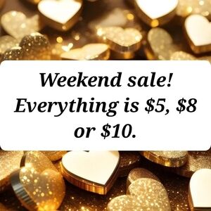 Gold and White Heart Decor